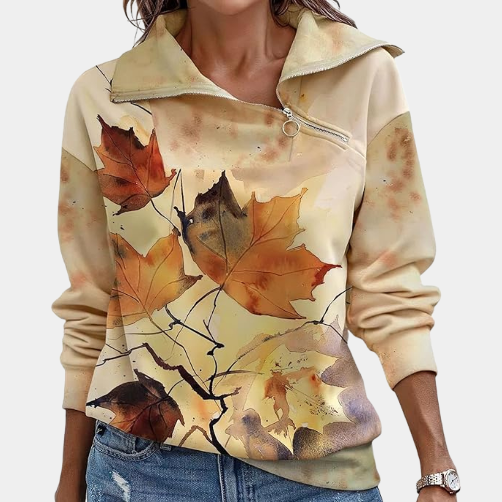 Trendy herfsttrui met een comfortabele pasvorm.