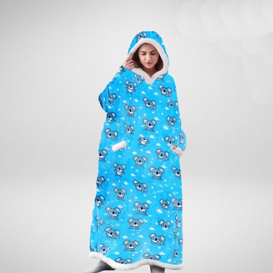 Mannen en vrouwen - Hoodie Dekens Oversized voor optimaal thuiscomfort.